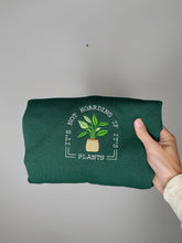 Load image into Gallery viewer, 🪴"It's Not Hoarding If It's Plants" Embroidered Crewneck