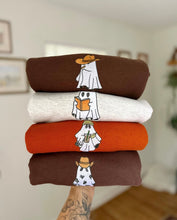 Load image into Gallery viewer, 🐮 Cow Ghost Embroidered Crewneck (Multiple Colors)