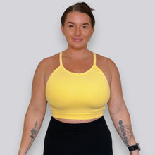 Load image into Gallery viewer, Light Yellow - Ribbed Acid Wash Tank Top