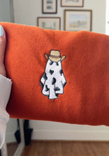 Load image into Gallery viewer, 🐮 Cow Ghost Embroidered Crewneck (Multiple Colors)