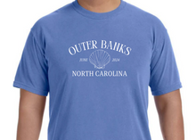 Load image into Gallery viewer, Outer Banks North Carolina custom embroidery t-shirt comfort colors