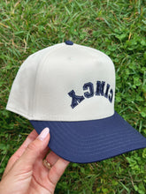 Load image into Gallery viewer, Cincy Flipped Vintage Style Snapback - Navy Blue