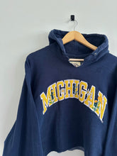 Load image into Gallery viewer, L - Vintage Michigan Wolverines Floral Cropped Hoodie