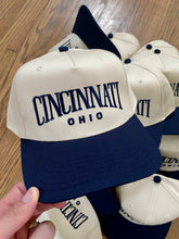 Load image into Gallery viewer, Cincinnati, Ohio Vintage Style Snapback (Blue)