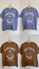 Load image into Gallery viewer, dilly dally and happy camper social club t-shirt in brown