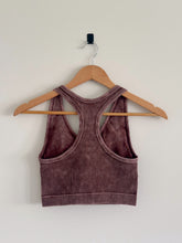 Load image into Gallery viewer, Mahogany - Ribbed Acid Wash Tank Top