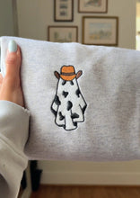 Load image into Gallery viewer, 🐮 Cow Ghost Embroidered Crewneck (Multiple Colors)