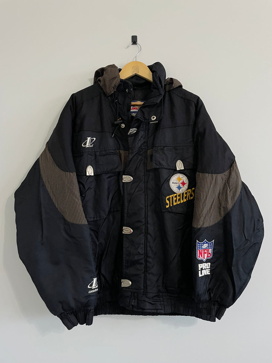 Pittsburgh Steelers NFL PRO LINE ジャケット 1990s Vintage Pro Line NFL Pittsburgh Steelers Jacket (L)