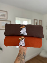 Load image into Gallery viewer, 💨 Smokin' Ghost Embroidered Crewneck (Multiple Colors)