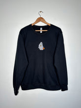 Load image into Gallery viewer, Black - Ghost w/ Pumpkin Embroidered Crewneck Pre-Order