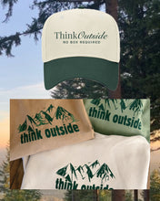Load image into Gallery viewer, "Think Outside, No Box Required" Vintage Style Snapback