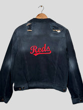 Load image into Gallery viewer, M - Cincinnati Reds Denim Embroidered Jacket