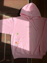 Load image into Gallery viewer, there is power in letting go hoodie in pink and cream colorways.