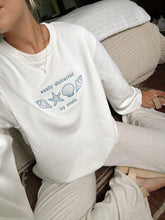 Load image into Gallery viewer, "Easily Distracted by Shells" Linen Balloon Sleeve Crewneck 🐚
