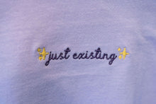 Load image into Gallery viewer, "Just Existing" Crop Top - Lavendar