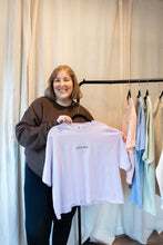 Load image into Gallery viewer, "Just Existing" Crop Top - Lavendar