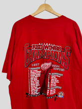 Load image into Gallery viewer, XL - Vintage Detroit Red Wings 1997 Stanley Cup Champs T-Shirt
