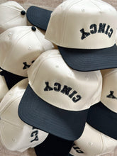 Load image into Gallery viewer, Cincy Flipped Vintage Style Snapback - Black
