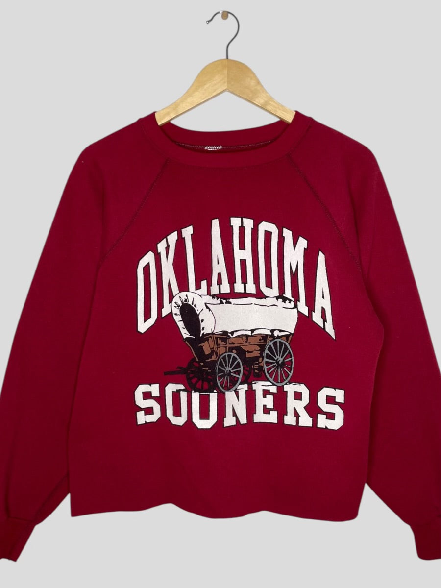 M/L - Vintage Oklahoma Sooners Cropped Crewneck