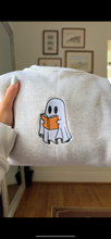 Load image into Gallery viewer, 📚 Reading Ghost Embroidered Crewneck (Multiple Colors)
