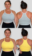 Load image into Gallery viewer, Light Yellow - Ribbed Acid Wash Tank Top
