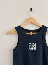 Load image into Gallery viewer, Cincy Block Tennis Ribbed Tank
