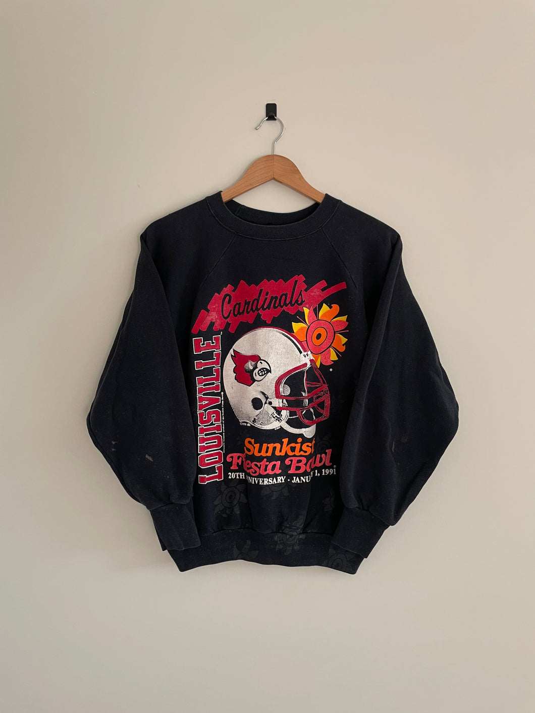 S - Vintage Louisville Cardinals 1991 Fiesta Bowl Crewneck
