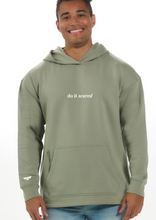 Load image into Gallery viewer, “Do It Scared&quot; FULL LENGTH Hoodie - Green Earth
