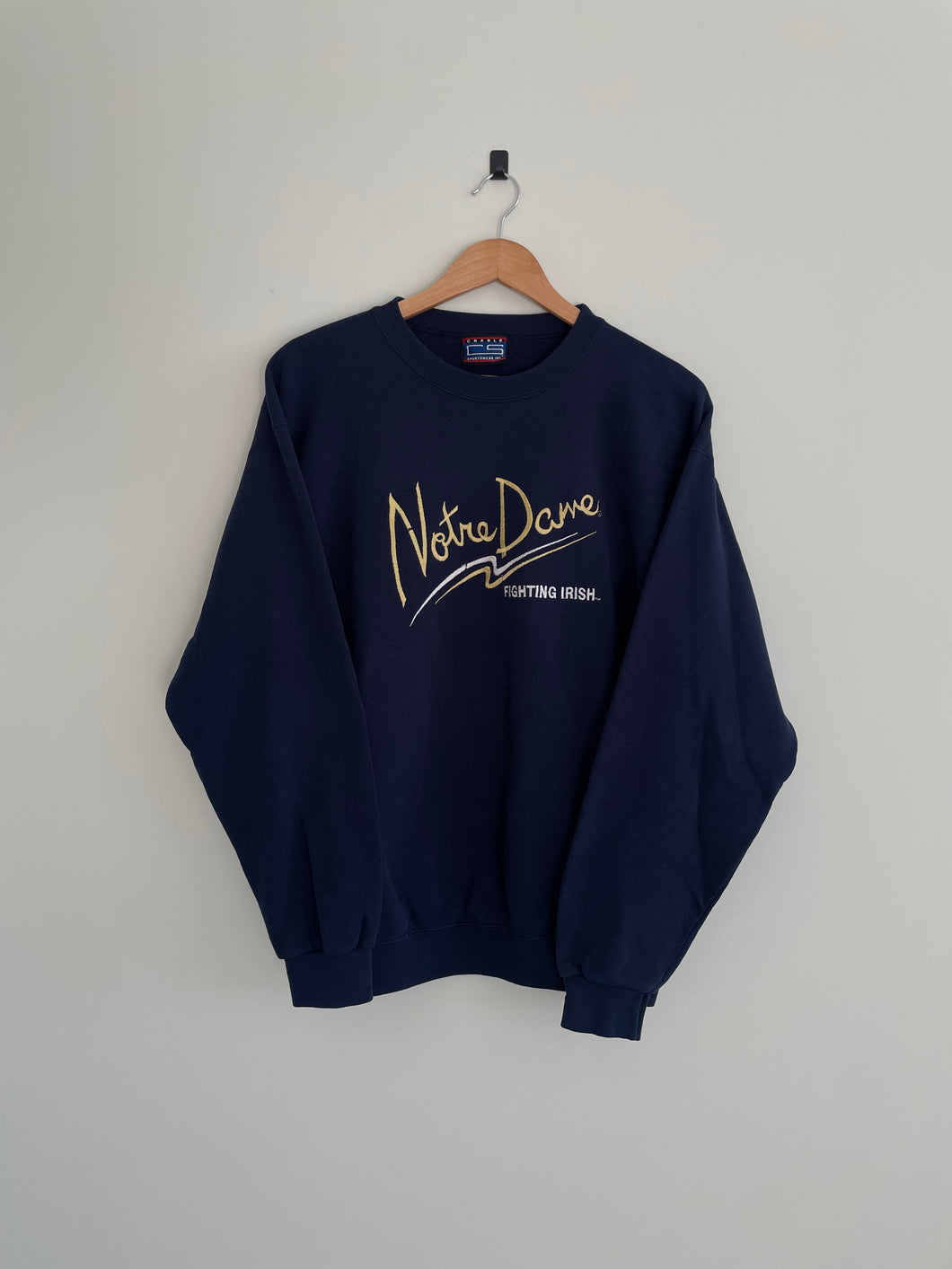 L - Vintage Notre Dame Crewneck