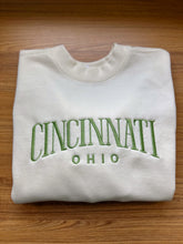 Load image into Gallery viewer, Cincinnati Ohio Crewneck - Light Green
