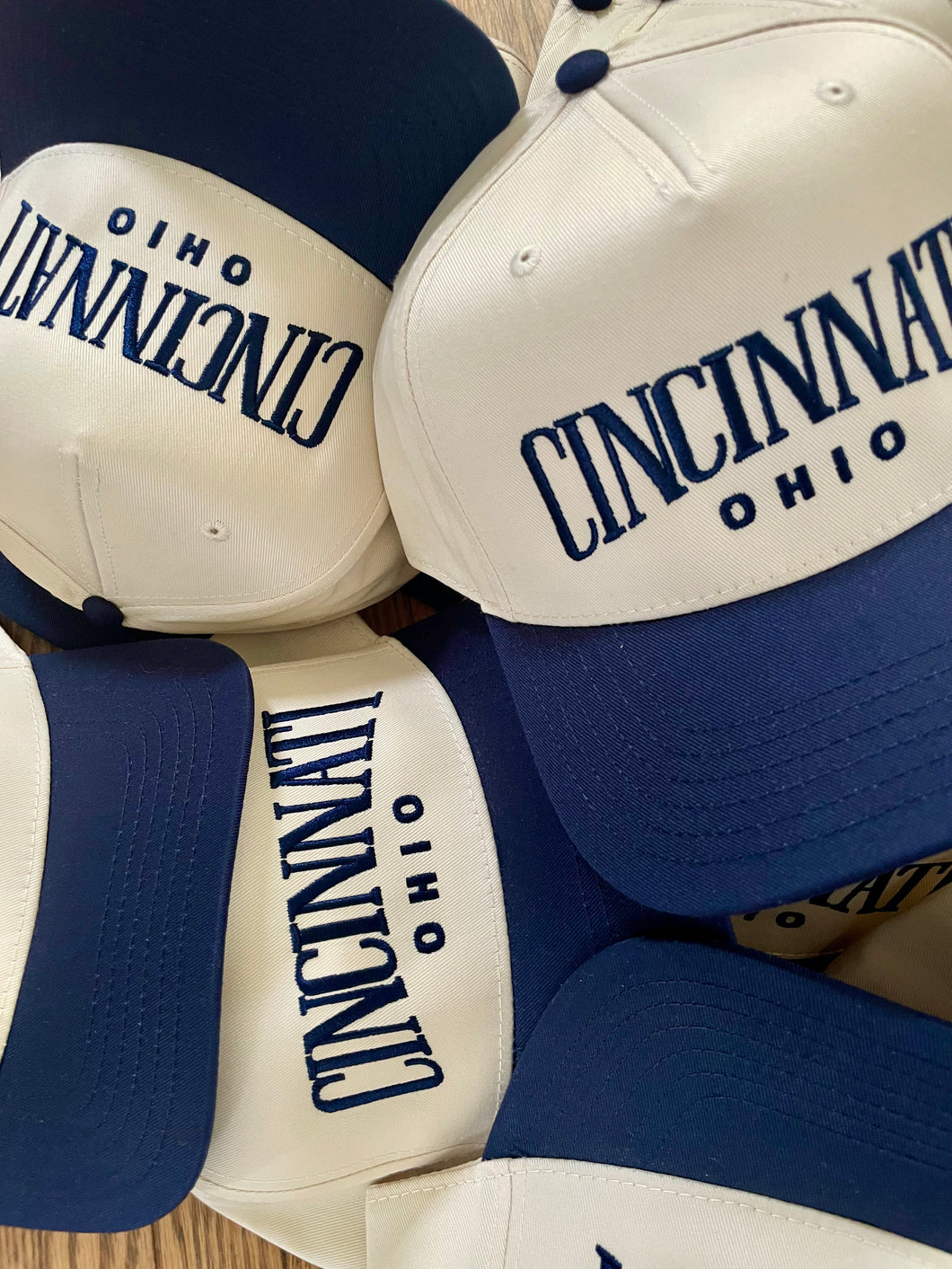 Cincinnati, Ohio Vintage Style Snapback (Blue)