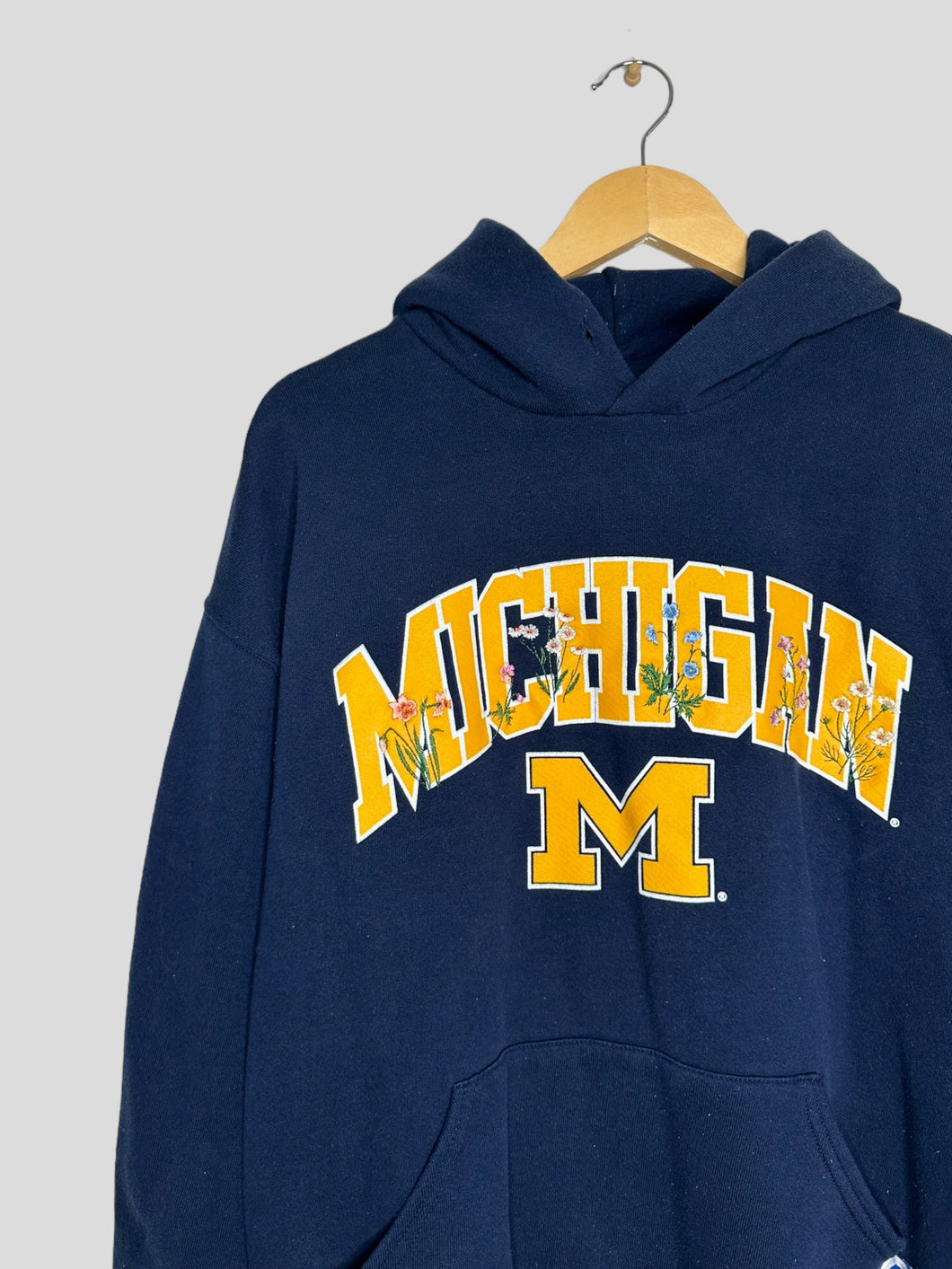 M/L - Vintage Michigan Wolverines Floral Hoodie