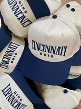Load image into Gallery viewer, Cincinnati, Ohio Vintage Style Snapback (Blue)
