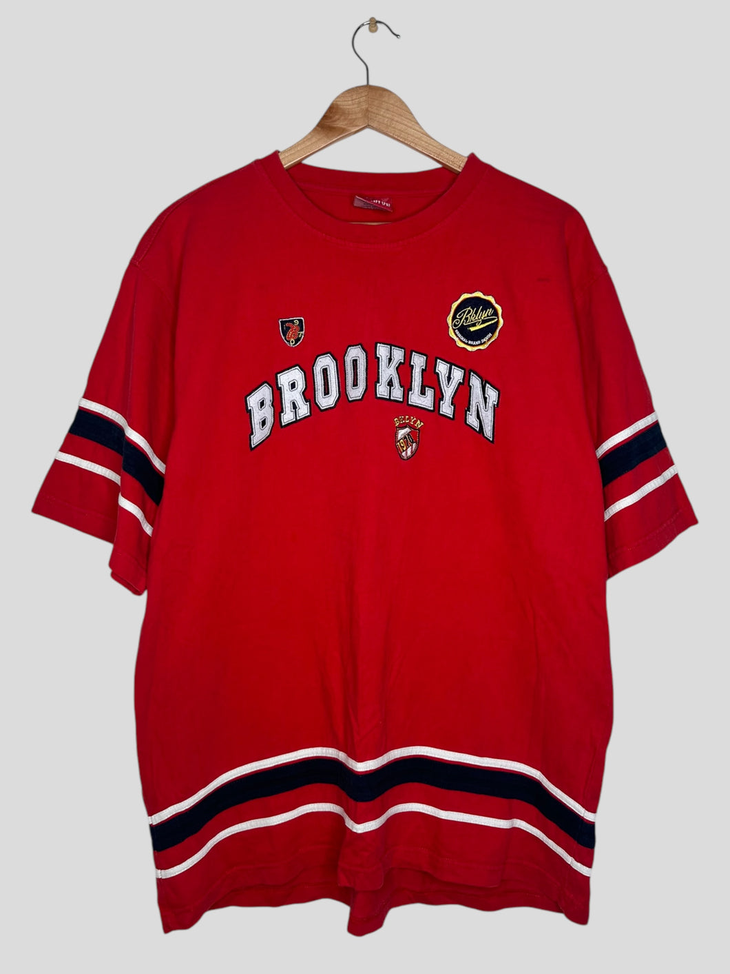 2XL - Vintage Brooklyn, NY Hockey Style T-Shirt