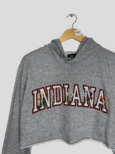 Load image into Gallery viewer, S - Indiana Hoosiers Floral Cropped Sweatshirt
