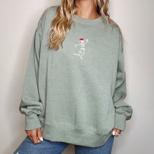 Load image into Gallery viewer, 🛷Sleigh Skeleton Embroidered Crewneck (Multiple Colors)
