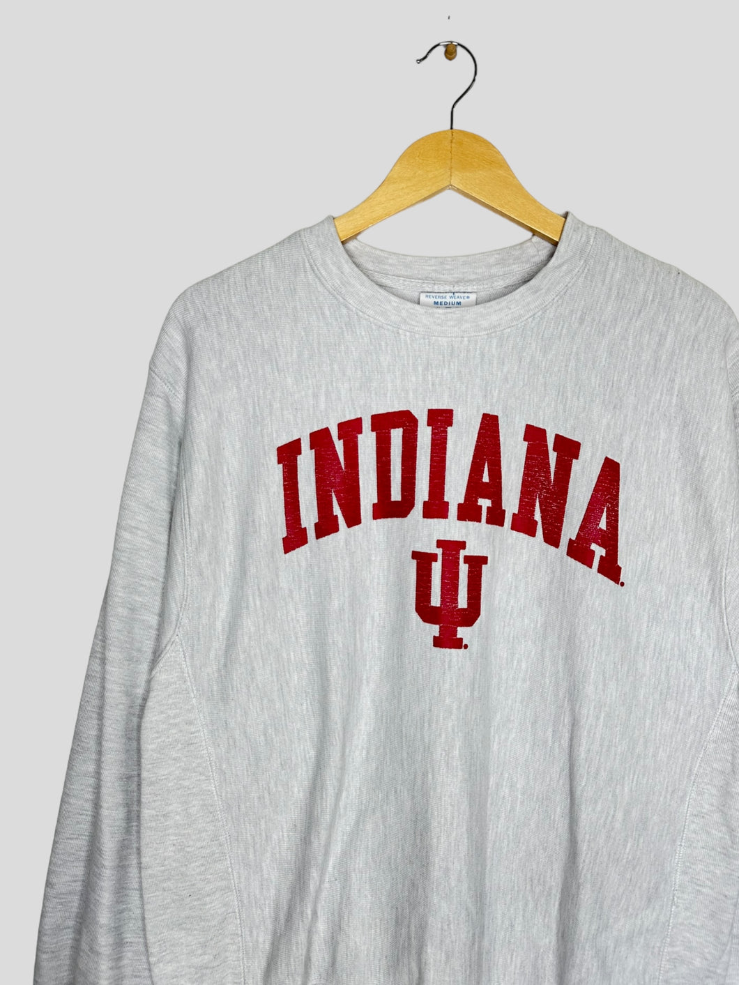 M - Vintage Indiana Hoosiers Reverse Weave Crewneck