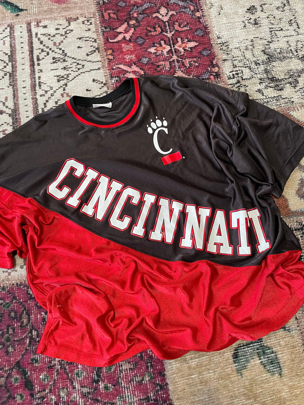 2XL - Vintage Cincinnati Bearcats Double Sided Jersey