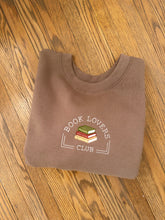 Load image into Gallery viewer, Book Lovers Crewneck - Brown Sugar 📚
