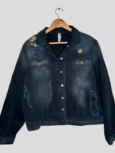 Load image into Gallery viewer, M - Cincinnati Reds Denim Embroidered Jacket
