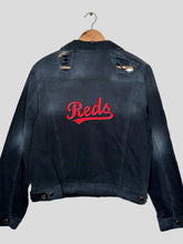 Load image into Gallery viewer, M - Cincinnati Reds Denim Embroidered Jacket
