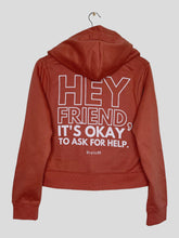 Load image into Gallery viewer, &quot;It&#39;s Okay To Ask For Help&quot; Zip Up Cropped Hoodie
