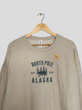 Load image into Gallery viewer, XL - North Pole Alaska Embroidered Crewneck
