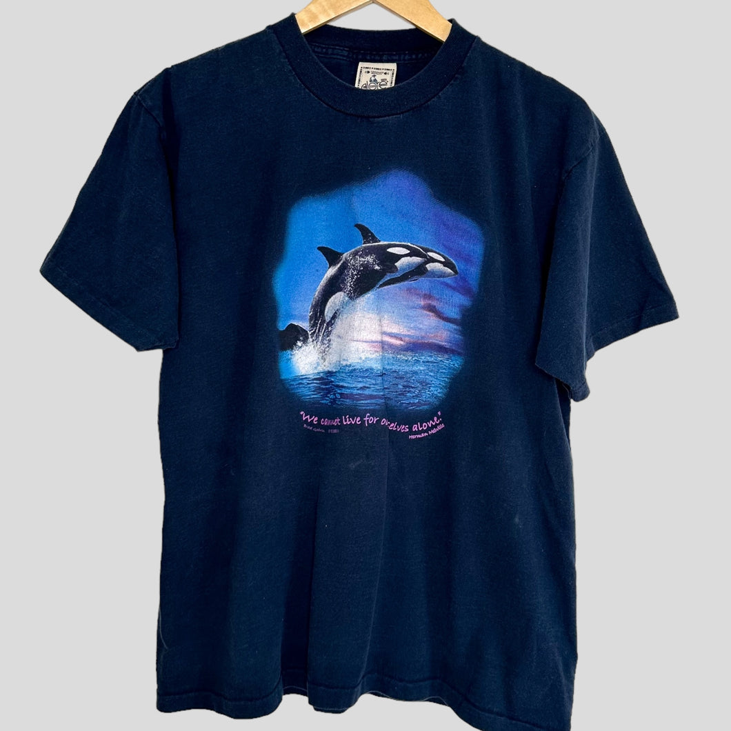 M - Vintage Killer Whale T-Shirt