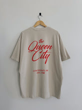 Load image into Gallery viewer, Cincy &quot;The Queen City&quot; T-Shirt - Cream &amp; Orange
