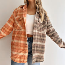 Load image into Gallery viewer, L Tall - Beige/Tan Split Dyed Flannel
