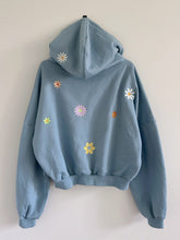 Load image into Gallery viewer, S/M - Floral Healed People Embroidered Zip Up
