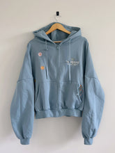 Load image into Gallery viewer, S/M - Floral Healed People Embroidered Zip Up
