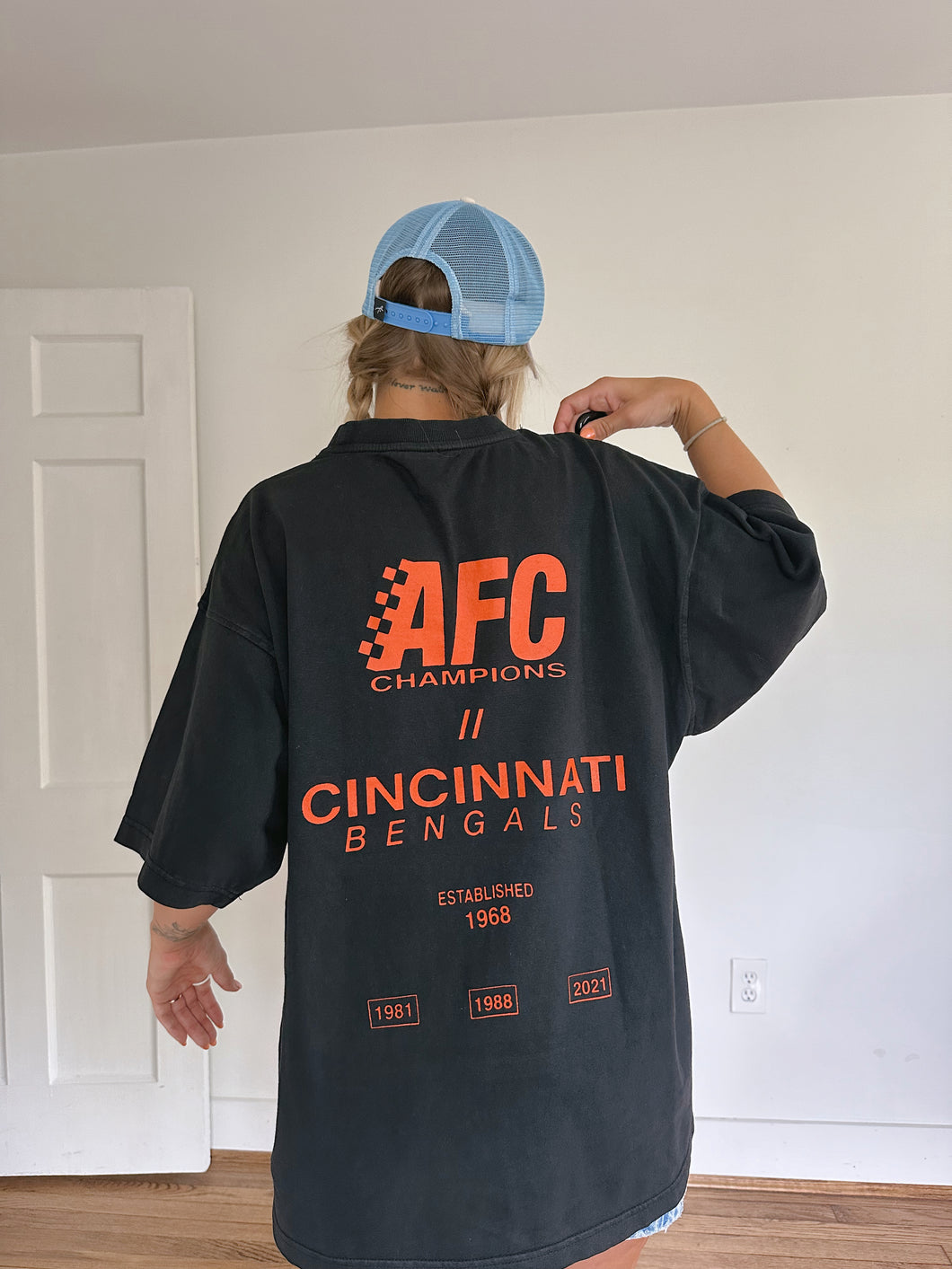 Cincinnati Bengals AFC Champs - Black T-Shirt