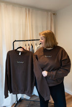 Load image into Gallery viewer, "Just Existing" Crewneck - Chocolate

